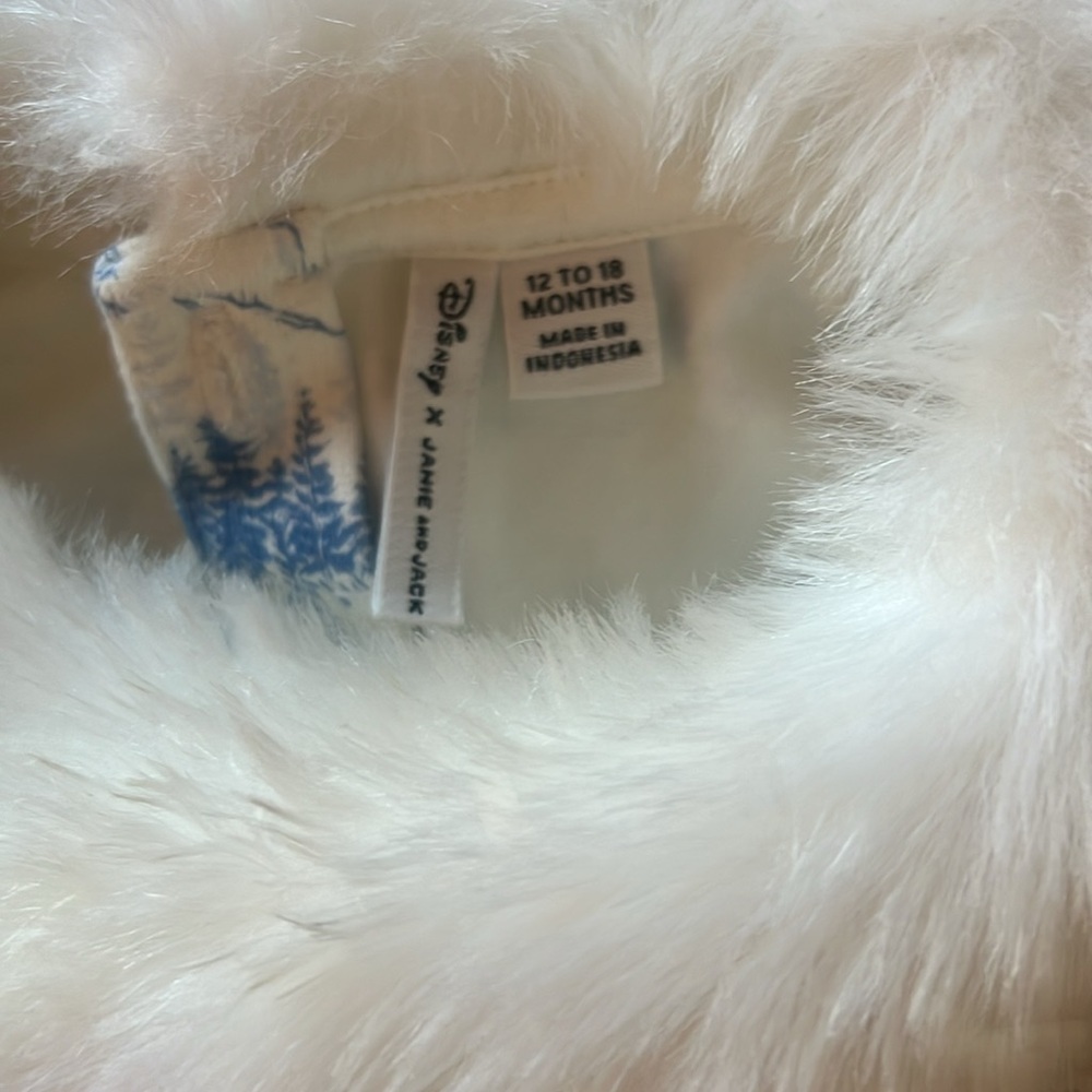 Janie and Jack Frozen fur trimmed dress - Picture 2 of 5